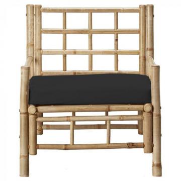 Fauteuil Bambou Mandisa Noir