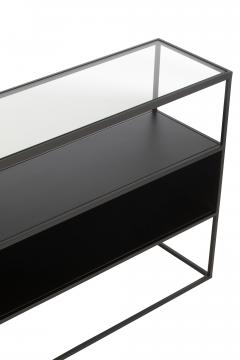 Console Métal Verre