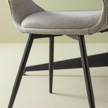 Chaise Elodie Tissu Gris