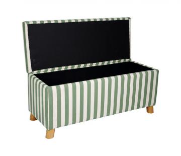 Banc Coffre Belly Vert Ecru