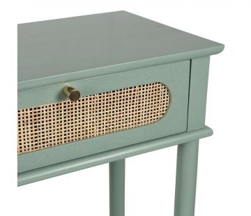 Console Nolita 2 Tiroirs Sauge Naturel
