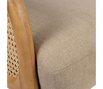 Fauteuil Firmin Beige Naturel Comptoir de Famille