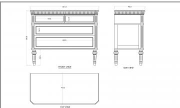 Commode 4 Tiroirs Leonie Blanc