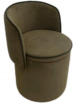 Fauteuil Tabouret Coffre Eclipse Kaki Dossier Amovible