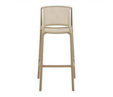 2 Chaises Hautes Extérieur Lumi Sable