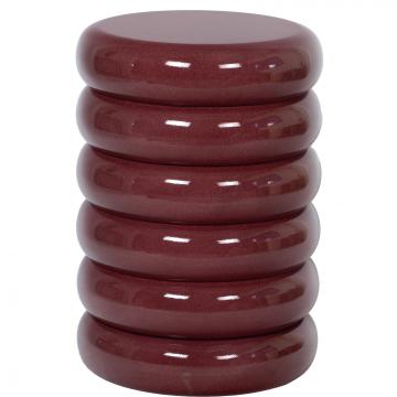 Bout de Canapé Ondo Céramique Prune GM