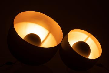 Lampe de Sol Noir Mat-Doré GM