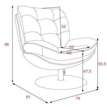 Fauteuil Magnum Pied Blanc NEW (2 couleurs)