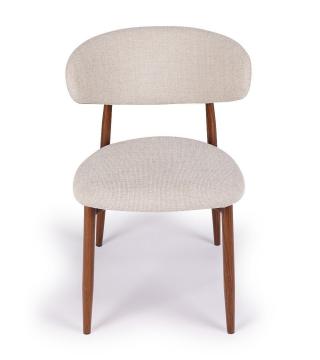 Chaise Georgia Beige Pied Noyer Athezza