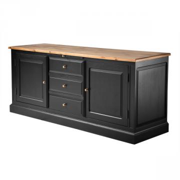 Buffet Bas Fontainebleau 3 Tiroirs 2 Portes