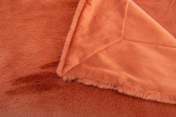 Plaid Luxe Orange 130x170