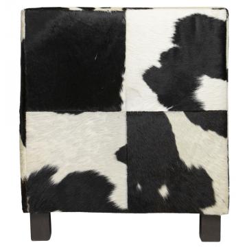 Fauteuil Club Vache Noir-Blanc