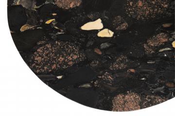 Table Basse Mathilde Marbre Noir Pêche