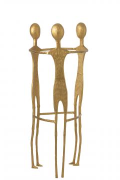 Figurine 3 Men Aluminium Doré H150cm
