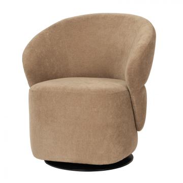 Fauteuil Pivotant Alma Taupe NEW