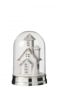 Cloche Hiver Maison Led