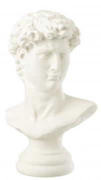 Buste David Résine Blanc H51cm