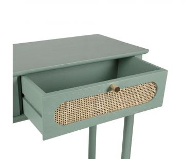 Console Nolita 2 Tiroirs Sauge Naturel