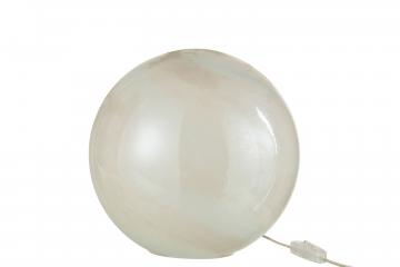 Lampe Ronde Pearl Blanc GM