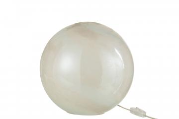 Lampe Ronde Pearl Blanc GM