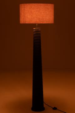 Lampadaire Filtage Bois Noir