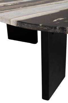 Table Basse Mathilde Marbre Noir Gris