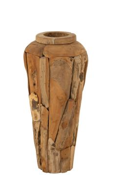 Vase Teck Naturel H92cm