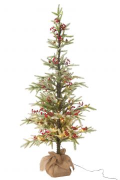 Sapin de Noël Led + Sac de Jute H150cm