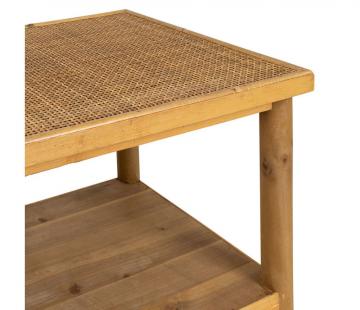 Console Bois Rotin Naturel Tamba