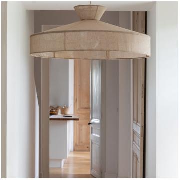 Suspension Capelline Toile de Jute ø70cm