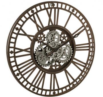 Horloge Indus Métal Mécanisme Gris Antique