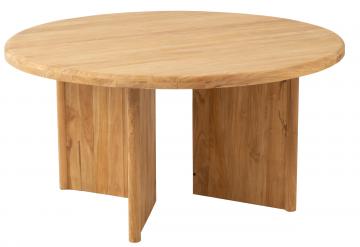 Table à Manger Ronde Teck Naturel