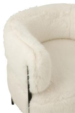 Fauteuil Fourrure Blanc -NEW-