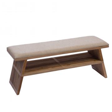 Banc Calopsite Teck Naturel