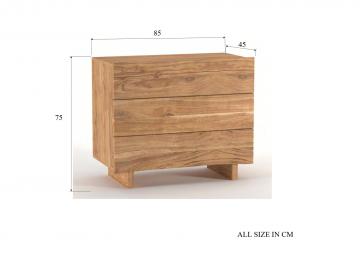 Commode 3 Tiroirs Anton