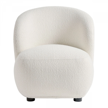 Fauteuil Lisette Bouclette Crème PM