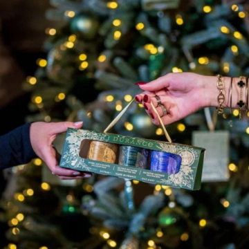 Coffret Noël Bougies Parfumées Durance (Sapin - Poire Succulente - Jacinthe)