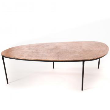 Table Basse Galet Cuivre