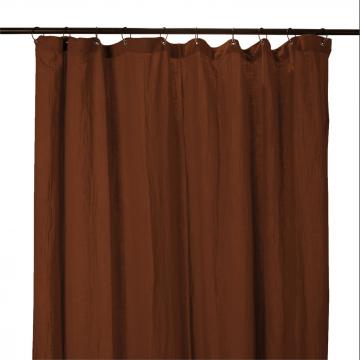 2 x Rideaux Dili Terre Brûlée Voile de Coton 120x280