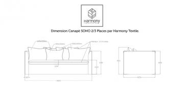Housse de Canapé Soho Haomy ---- (2 tailles - 5 couleurs)