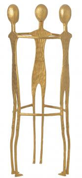 Figurine 3 Men Aluminium Doré H150cm