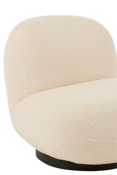 Fauteuil Pivotant Lounge Neige Blanc