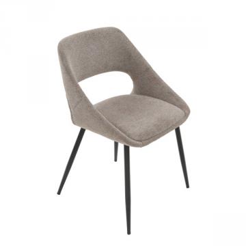 Chaise Elodie Tissu Taupe