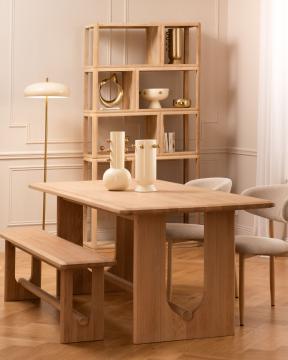 Table à Manger Bois Naturel Edwin 200cm