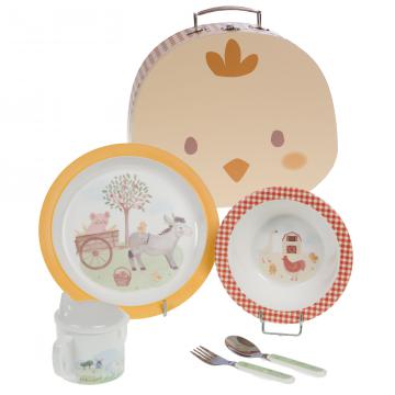Coffret Valisette Déjeuner 5 Pièces Justin Enfant