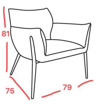 Fauteuil Rosie Velours Côtelé (4 couleurs)