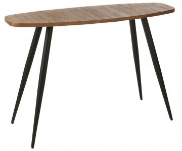 Console Ovale Teck Recyclé Naturel