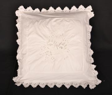 Taie d'oreiller Reine Blanc Coquecigrues 60x60