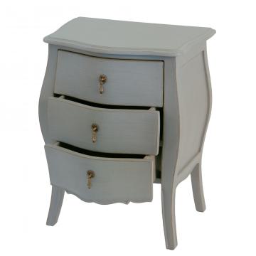 Mini Commode 3 Tiroirs Murano Taupe