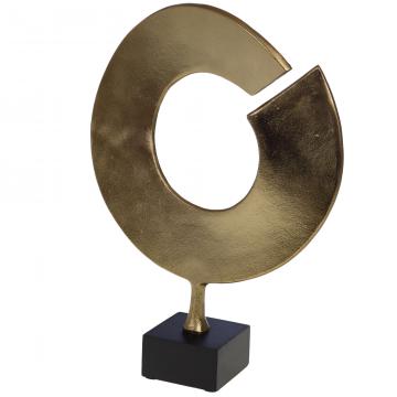 Déco Anneau Gold Aluminium H45cm